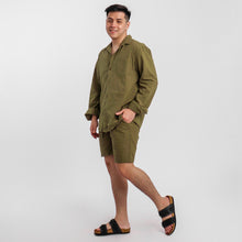 Load image into Gallery viewer, Ultra Linen Long Sleeves - Army Green

