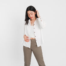 Load image into Gallery viewer, Soft Long Sleeves Blouse - White
