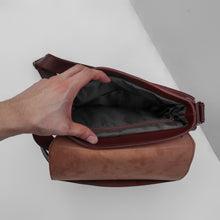 Load image into Gallery viewer, EVL Messenger Bag - Dark Brown
