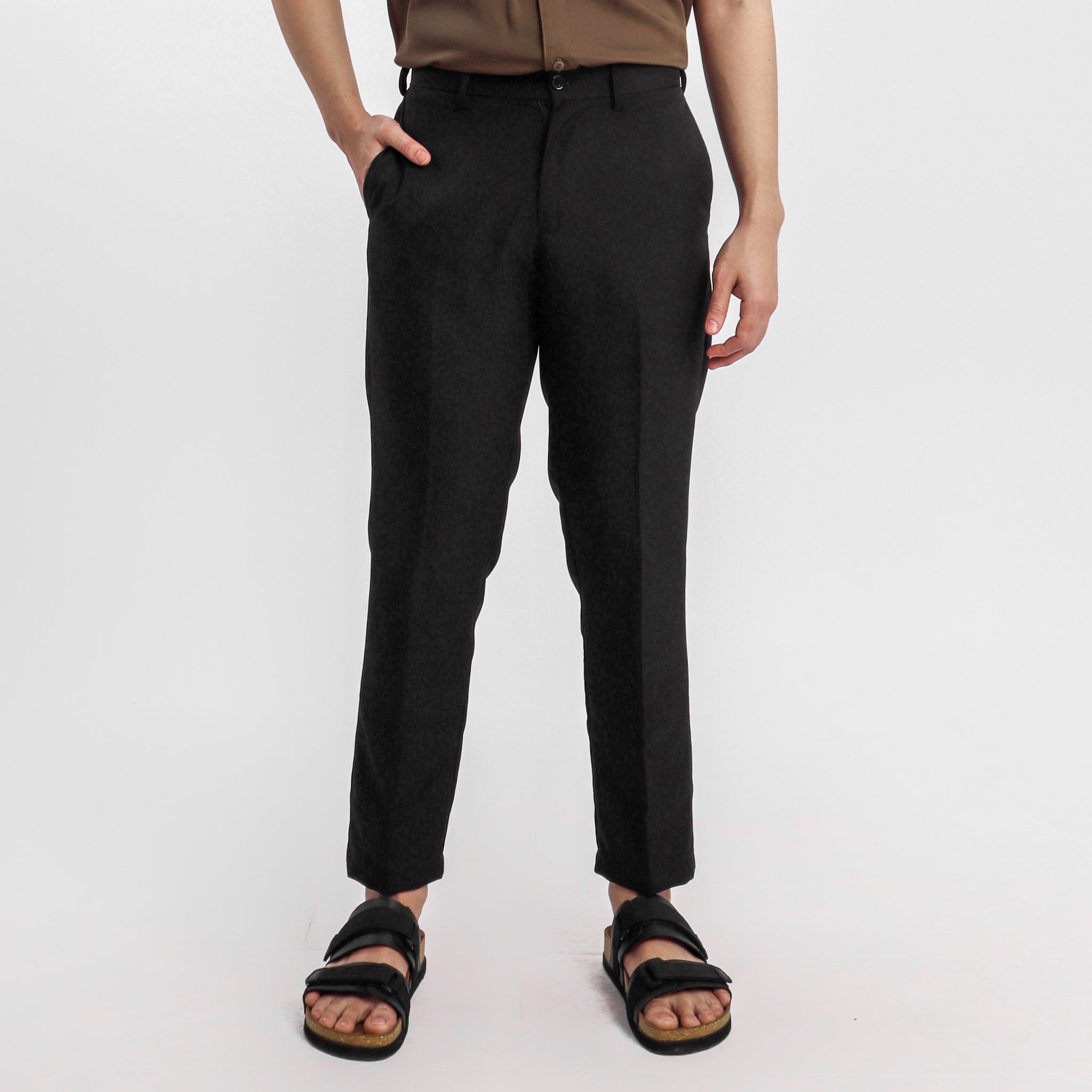 Pants with strap and ankle slit - VERY SIMPLE - Pellecchia Store
